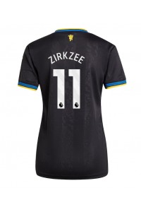 Manchester United Joshua Zirkzee #11 Jalkapallovaatteet Naisten Kolmaspaita 2025-26 Lyhythihainen